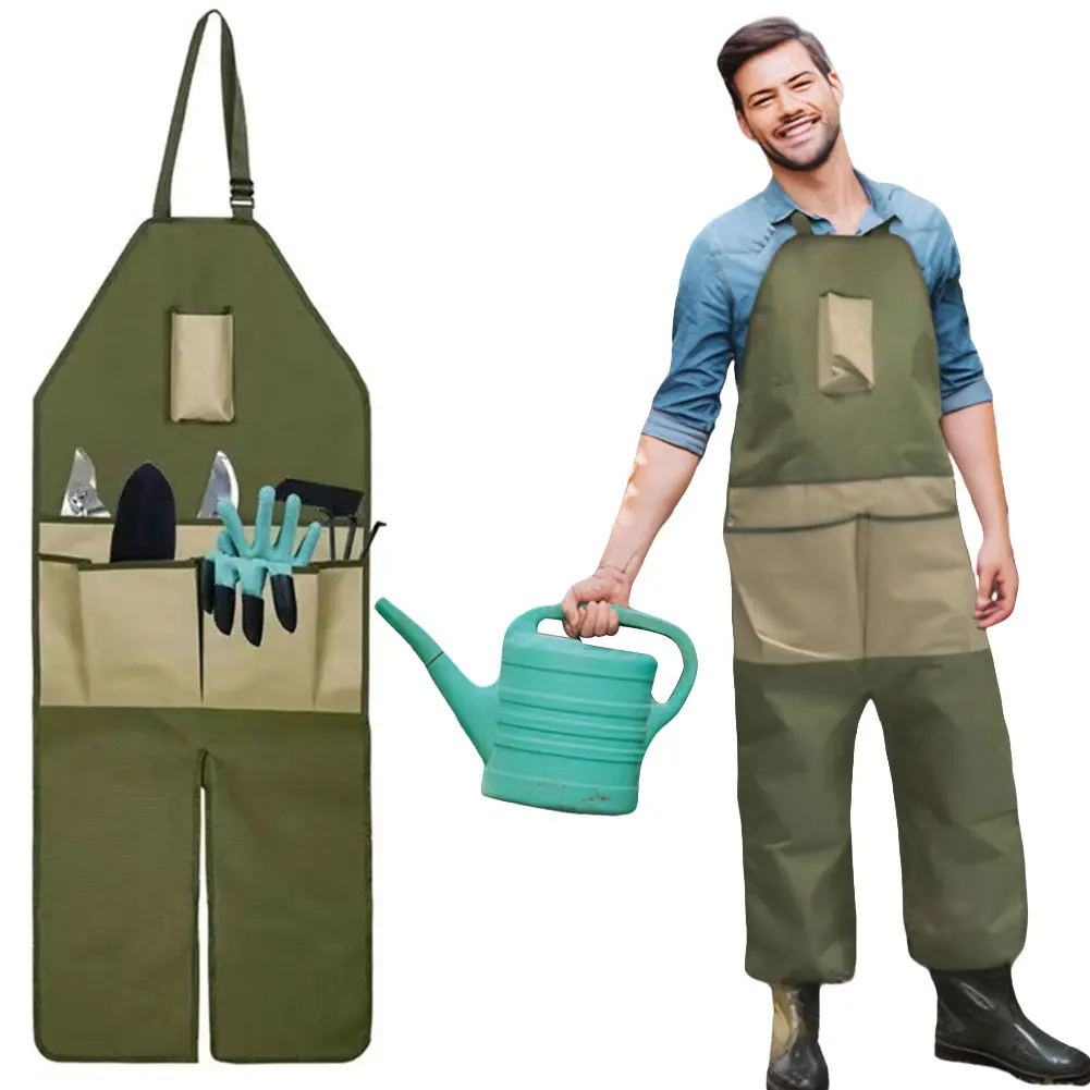 Oxford Cloth Gardening Legging Apron Adjustable Strap Leg Protect Apron Extended Apron for Gardening Outdoor Pruning