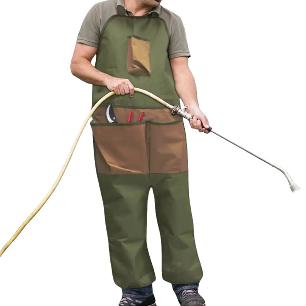 Oxford Cloth Gardening Legging Apron Adjustable Strap Leg Protect Apron Extended Apron for Gardening Outdoor Pruning