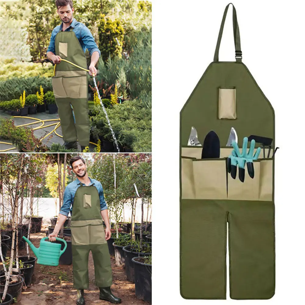 Oxford Cloth Gardening Legging Apron Adjustable Strap Leg Protect Apron Extended Apron for Gardening Outdoor Pruning