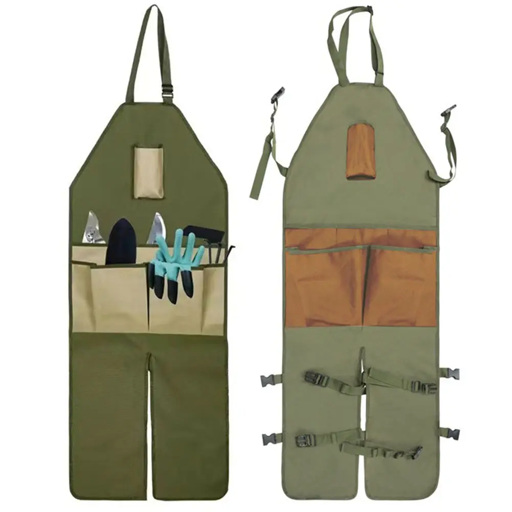 Oxford Cloth Gardening Legging Apron Adjustable Strap Leg Protect Apron Extended Apron for Gardening Outdoor Pruning