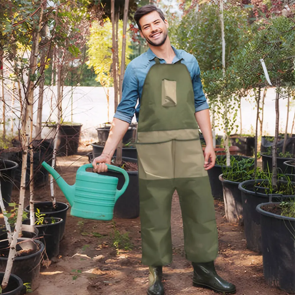 Oxford Cloth Gardening Legging Apron Adjustable Strap Leg Protect Apron Extended Apron for Gardening Outdoor Pruning