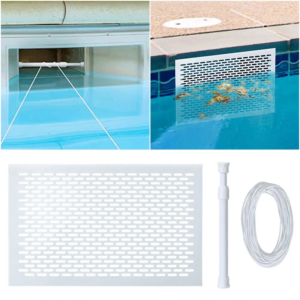 Skimmer Guard Kit 39x25 Cm/15.3 X 9.8 Inch Leaf Skimmer Catcher Leaf Shield Net for Inground Or Above Ground Debris Removal