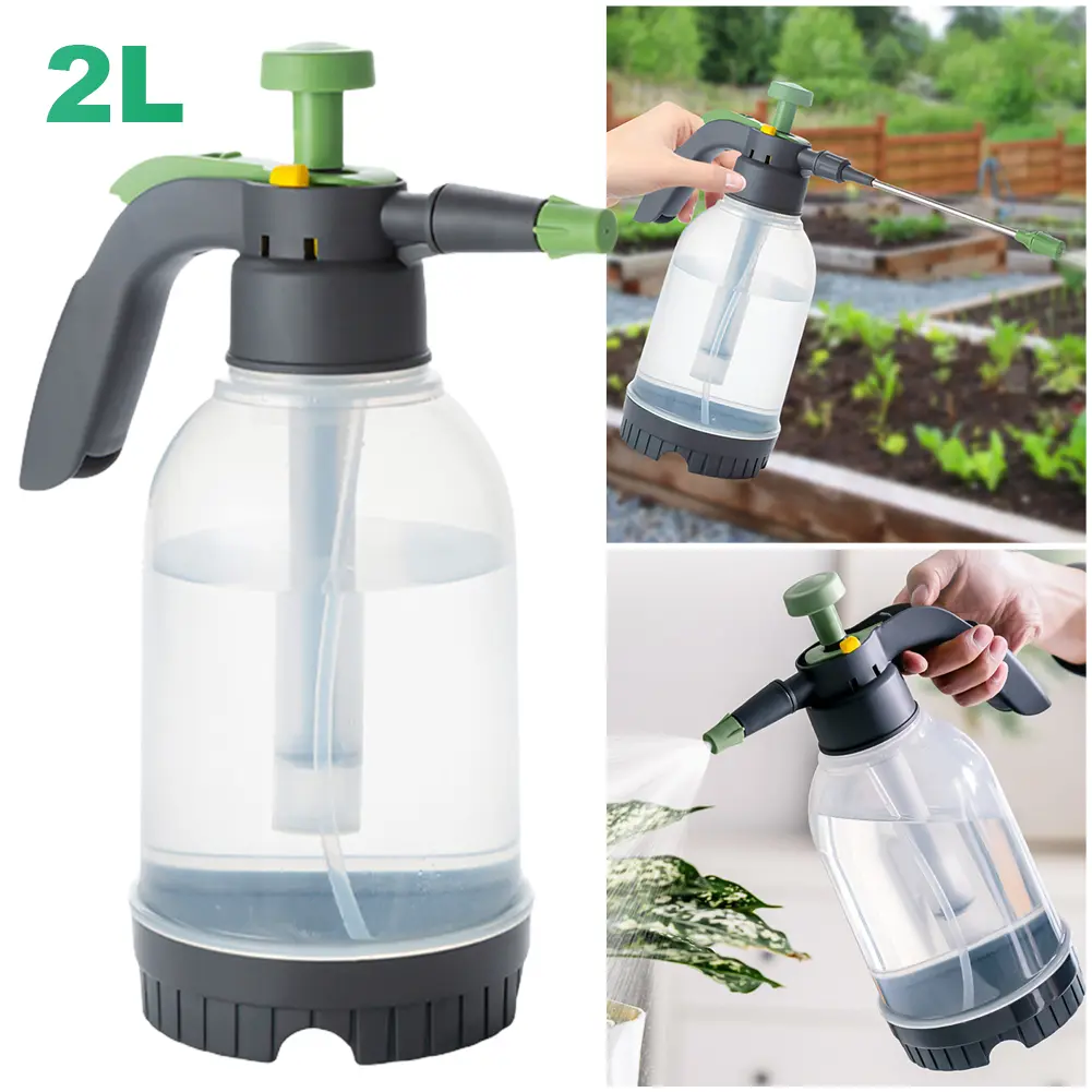 2L Air Compression Pump Garden Sprayer Sprinkler Gardening Watering Can Manual Air Pump Garden Disinfection Water Sprayer