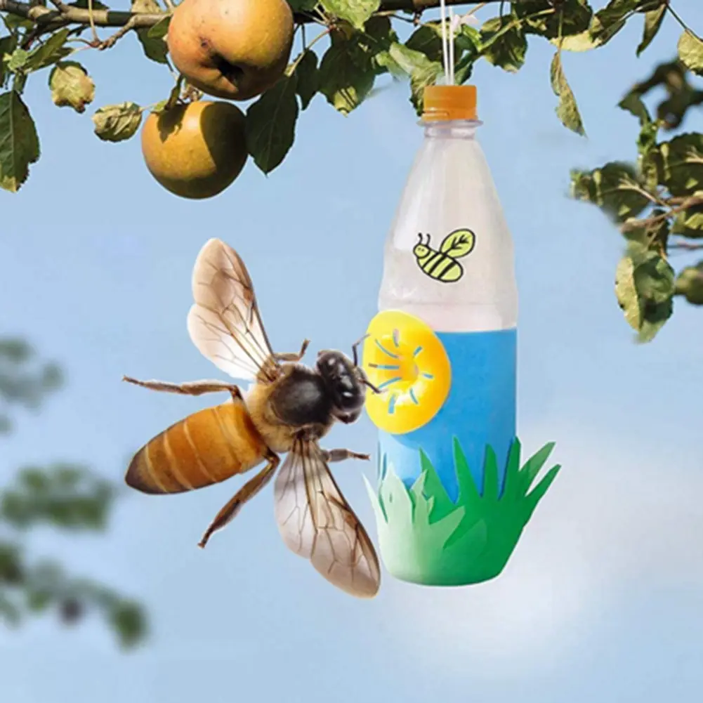 25-100PCS Reusable Wasp Trap Insect Funnel Killer Flower Bee Hornet Catcher Plastic Bottle Wasp Traps Garden Pest Control Tools