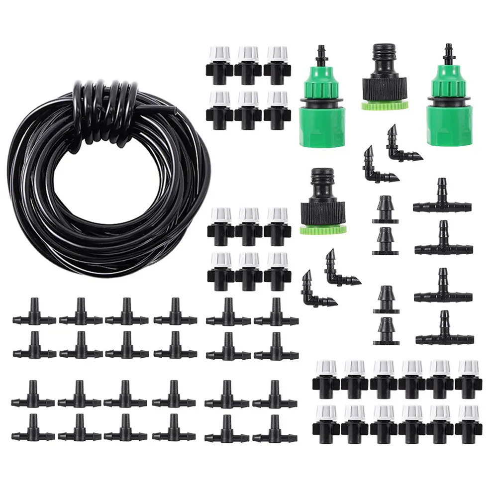 10/20M Lawn Misting Irrigation Kit Portable Garden Hose Drip Irrigation Kit Water-saving Gardening Tools for Agriculture Garden