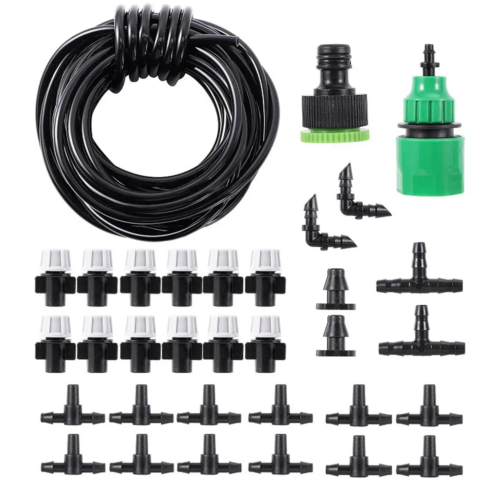 10/20M Lawn Misting Irrigation Kit Portable Garden Hose Drip Irrigation Kit Water-saving Gardening Tools for Agriculture Garden