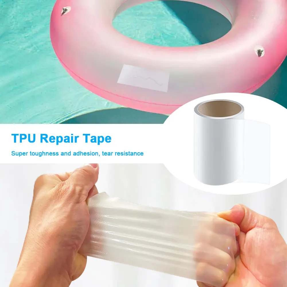1M Roll TPU Inflatable Patch Repair Kit Multifunctional Waterproof Swimming Pool Patch for Swimming Pool Inflatable