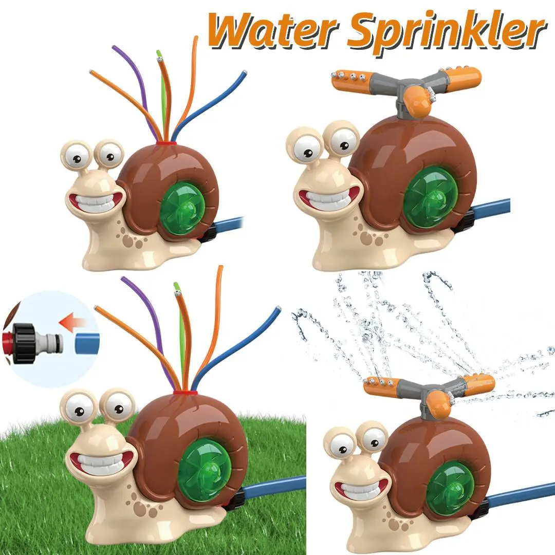 Cartoon Garden Snail Sprinkler Outdoor Water Sprinkler Summer Yard Cartoon Snail Splash Sprinkler for Outdoor Garden Accessories