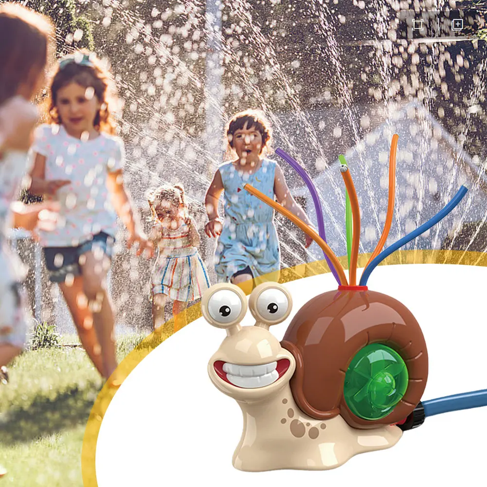Cartoon Garden Snail Sprinkler Outdoor Water Sprinkler Summer Yard Cartoon Snail Splash Sprinkler for Outdoor Garden Accessories