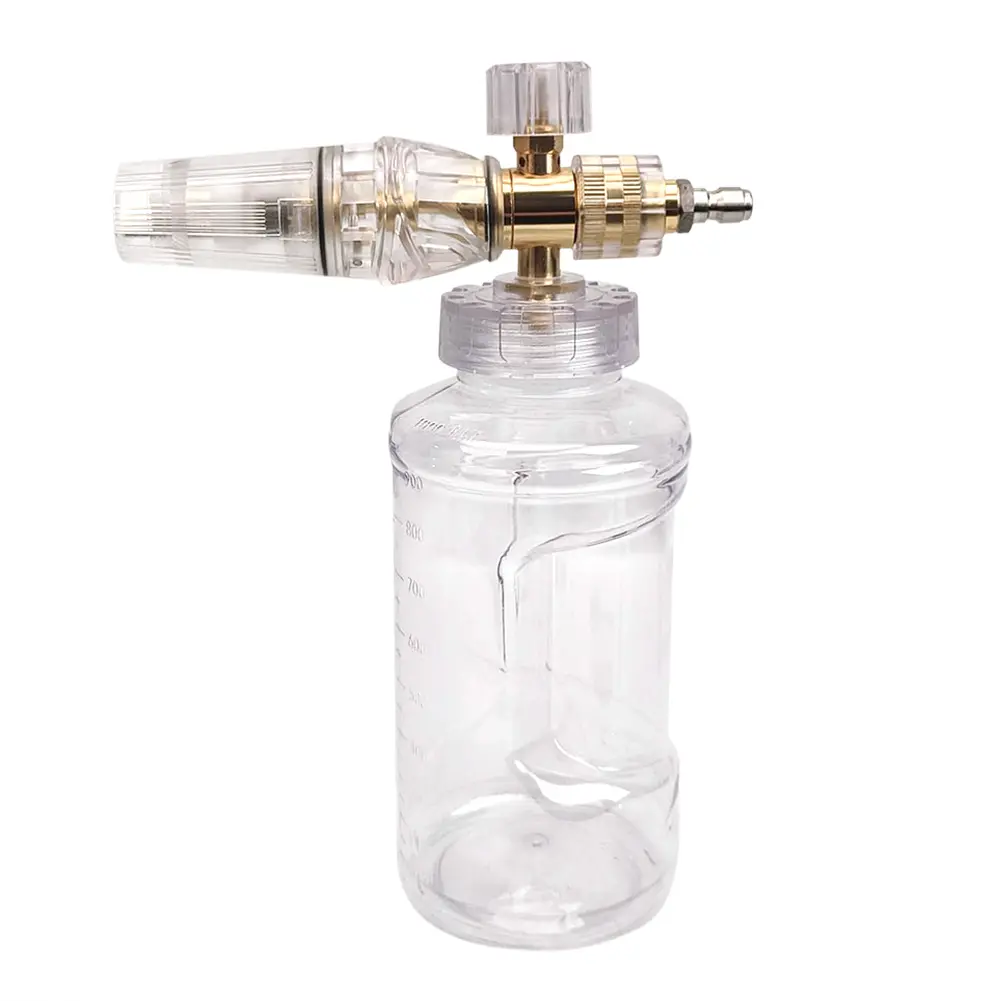 Snow Foam Lance Washer Transparent Soap Generator High Pressure Adjustable Spray Angle Watering Cleaning Tool for Car Truck