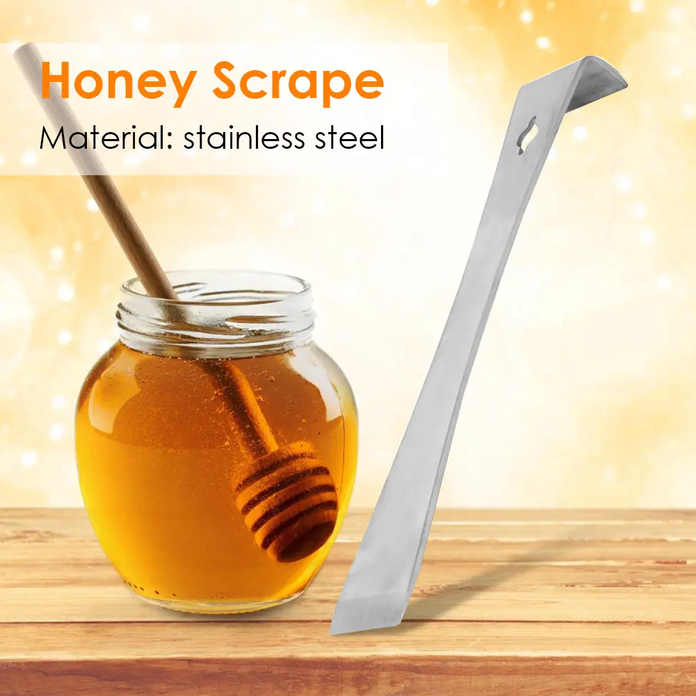 2-10PCS Stainless Steel Honey Scraping Knife Beekeepers Extracting Scraper Beekeeping HookHive Tool for Beekeeping Accessories