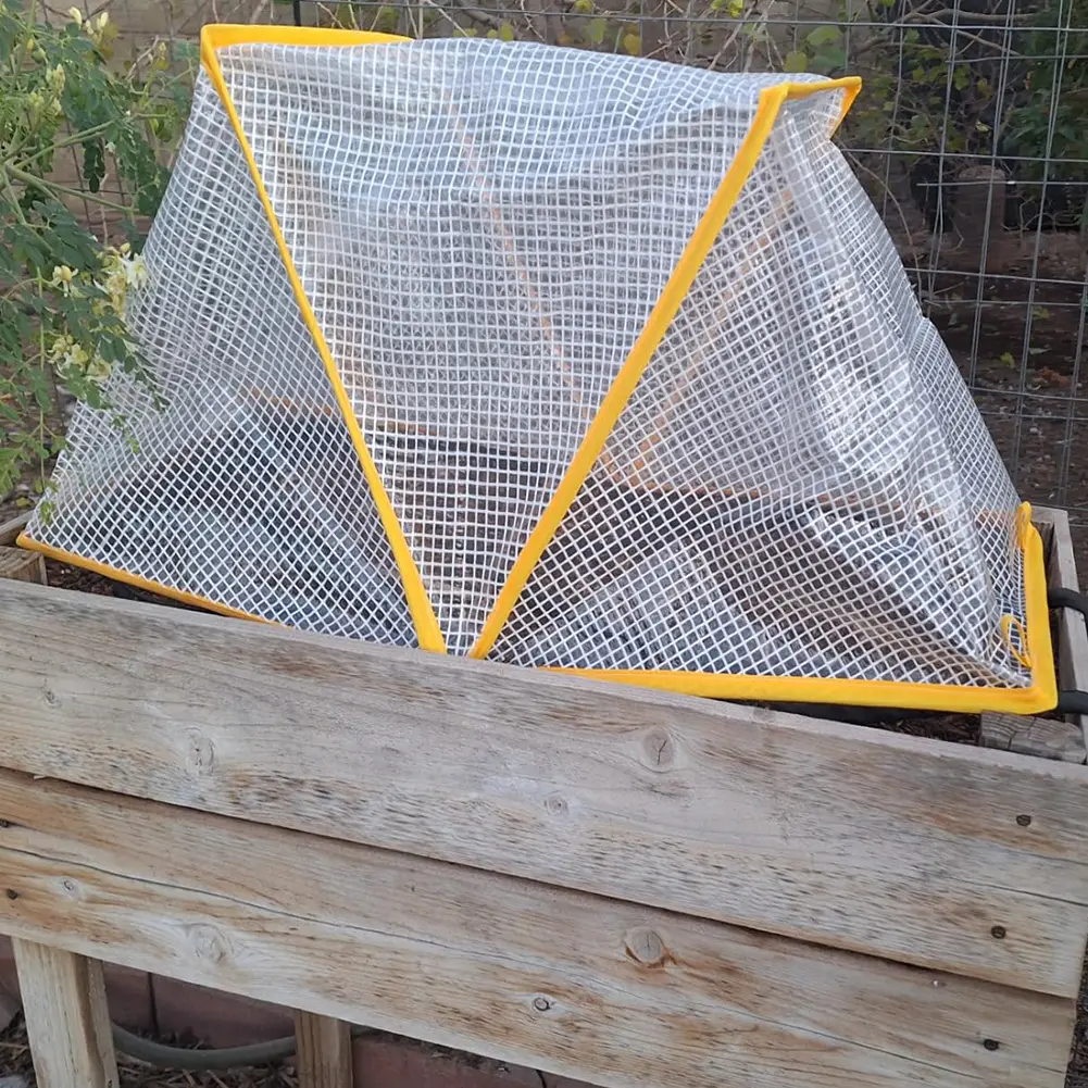 Foldable Greenhouse Cover Insect-Proof Vegetable Rows Plant Protector Windproof Plants Protection Cover for Fruits Vegetables