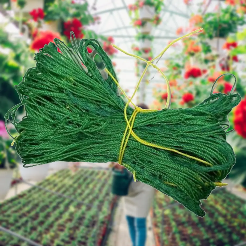 Climbing Rattan Net Green Gardening Lattice Net Ornaments Vine Climbing Rack Net Wear-resistant Heat-resistance for Grapes Beans