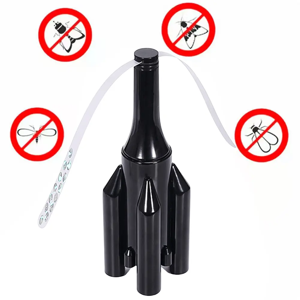 Electric Fly Repeller Anti-Insect Automatic Fly Destroyer Retractable Base Household Pest Repellent Fan for Home Kitchen Table
