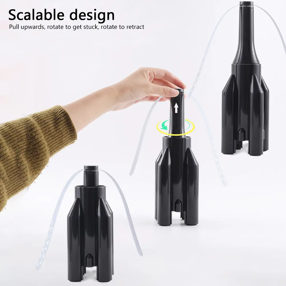 Electric Fly Repeller Anti-Insect Automatic Fly Destroyer Retractable Base Household Pest Repellent Fan for Home Kitchen Table