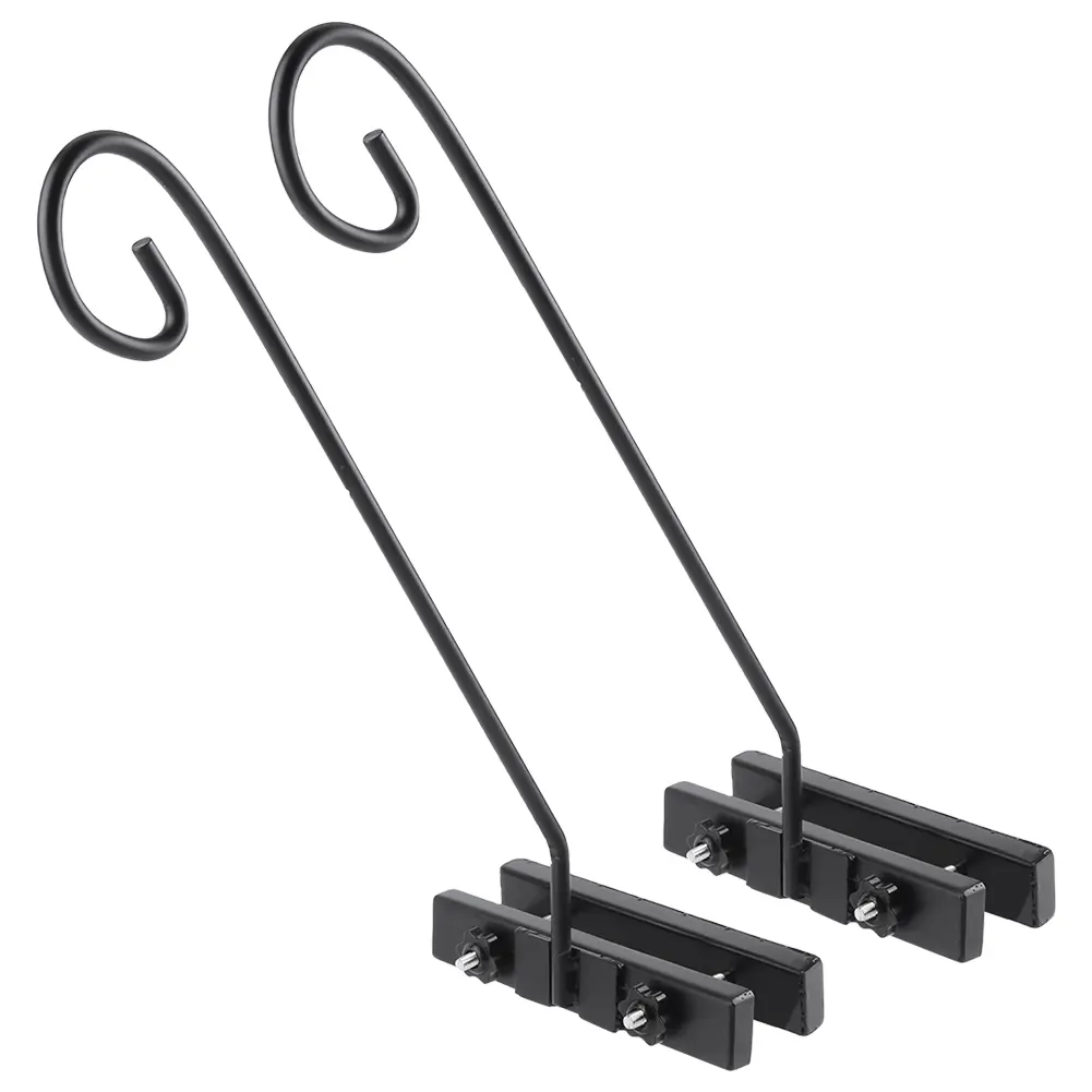 1/2pcs Fence Hooks Indoor/Outdoor Use Fence Deck Hook for Basket Wind Chime Planter Bird Feeders Light
