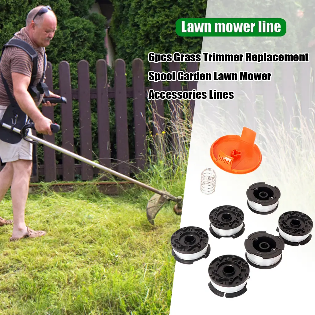 Replacement Grass Trimmer Spool Scap Cover for Black Decker Line String Spring Trimmer Weed Eater Refills 9.14m 0.065”AF-100-3ZP