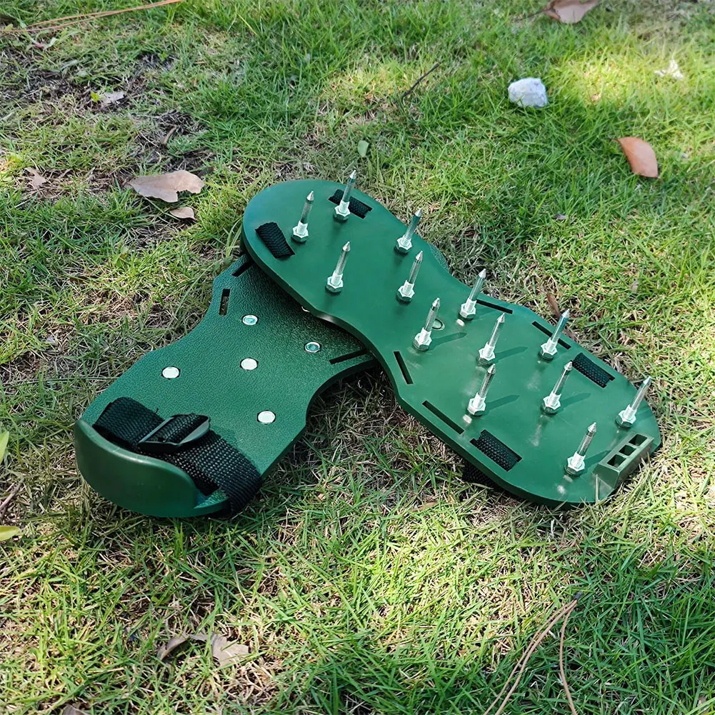 28mm/42mm/55mm Lawn Aerator Shoes Garden Spike Shoes Grass Aeration Shoes for Epoxy Floor Lawn Yard Patio Garden