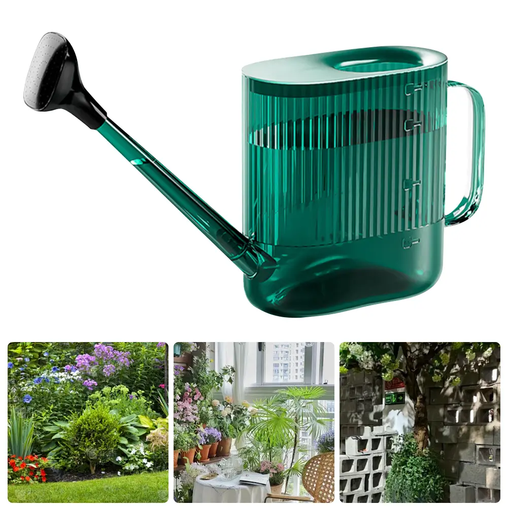 1800ML Garden Watering Can with Sprinkler Head Plastic Watering Can Modern Water Can for Indoor Outdoor Plants Flower