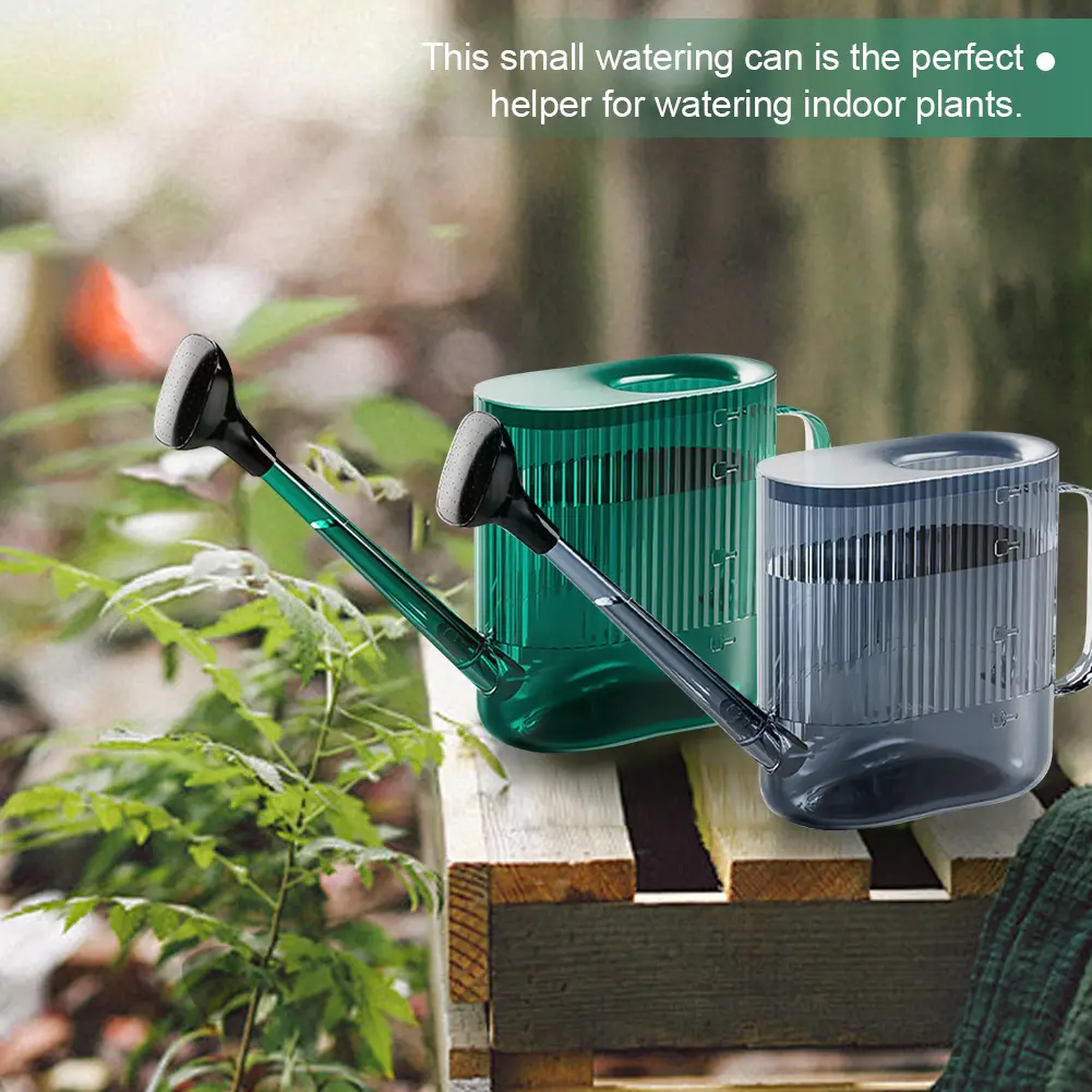 1800ML Garden Watering Can with Sprinkler Head Plastic Watering Can Modern Water Can for Indoor Outdoor Plants Flower