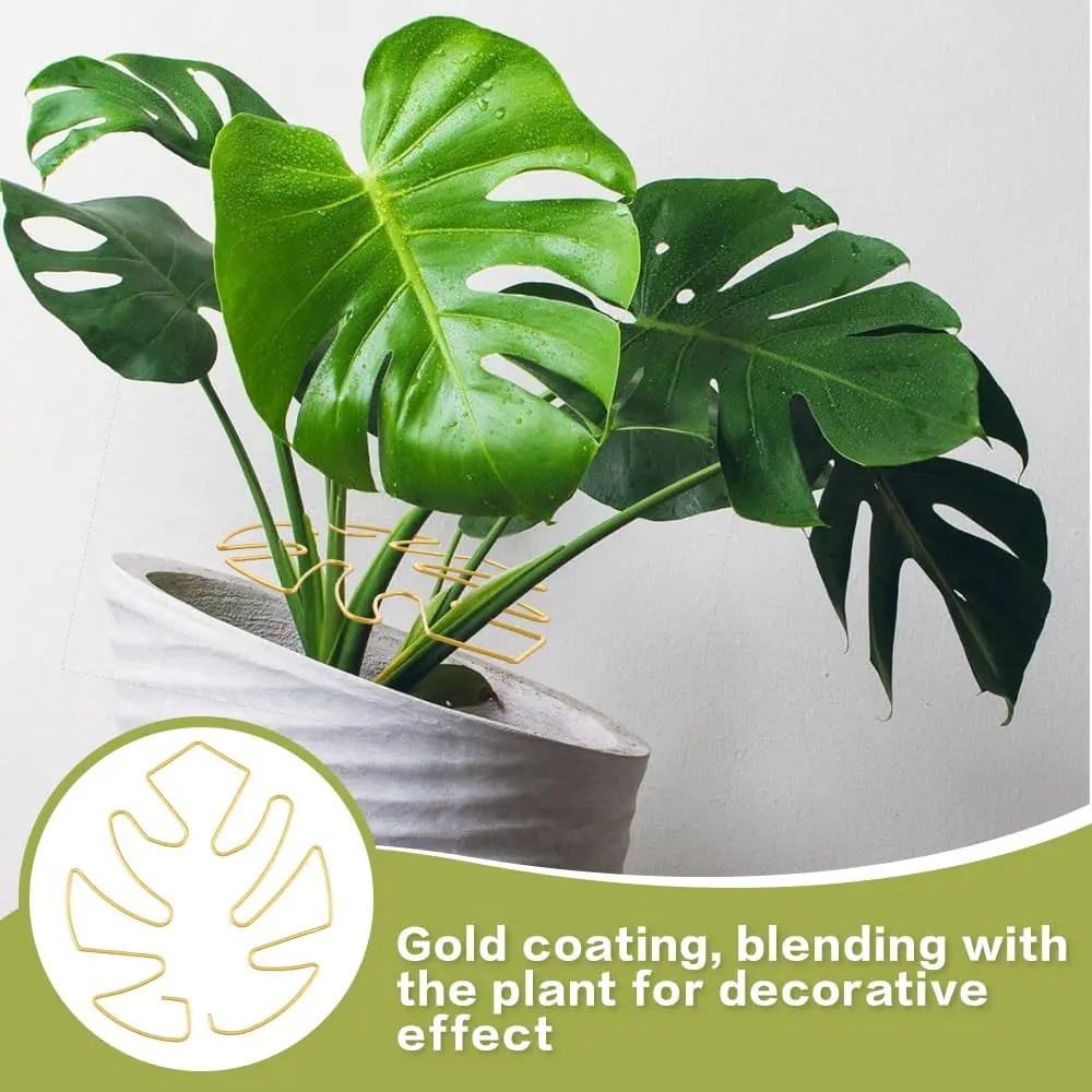 6PCS Turtle Backed Bamboo Plant Support Frame Horticultural Support Frame Flower Pot Monstera Plant Support Frame Decoration