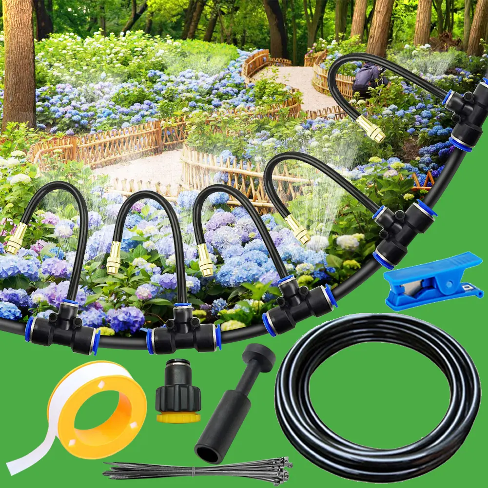 Automatic Irrigation System Free Bending Garden Watering System System Mist Lawn Sprinkler for Landscape Flower Bed