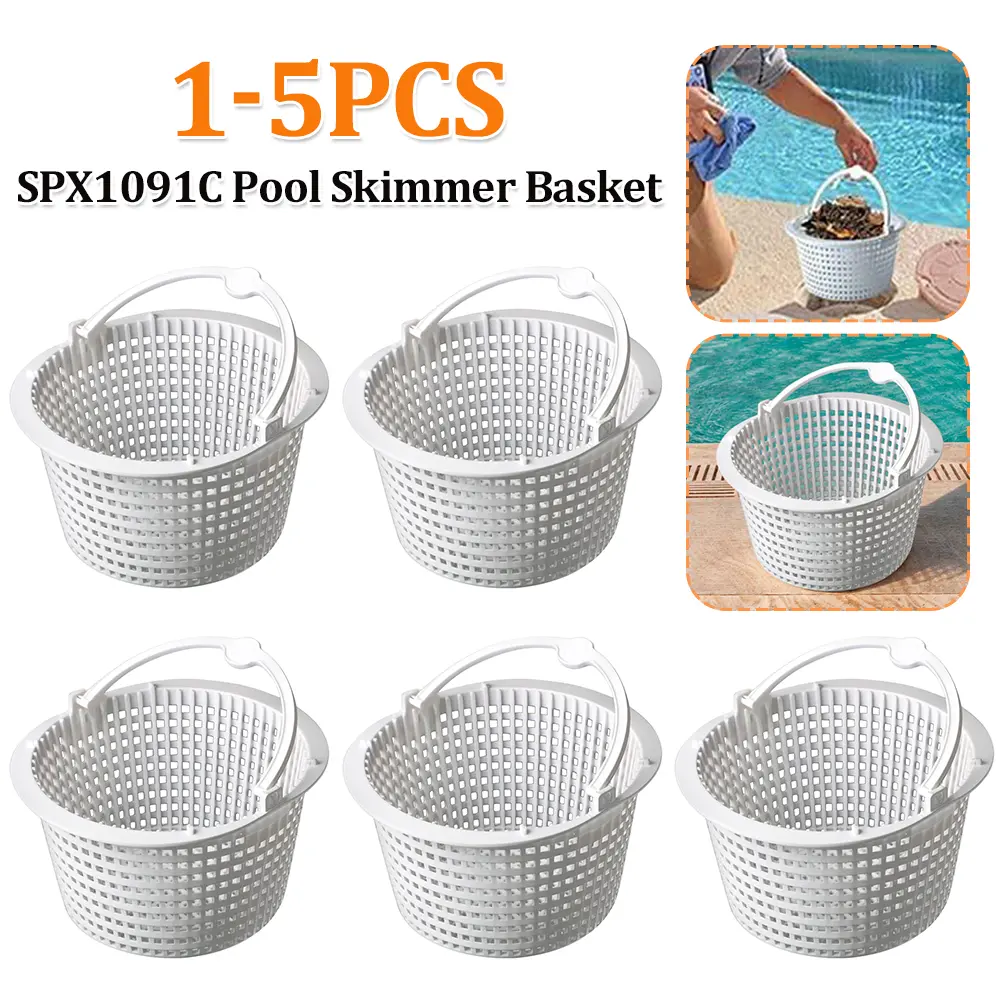 1-5PCS for Hayward SP1091LX SP1091WM SPX1091C Basket Above Ground Pool Skimmer Basket with Handle Pool Cleaning Tool Accessories