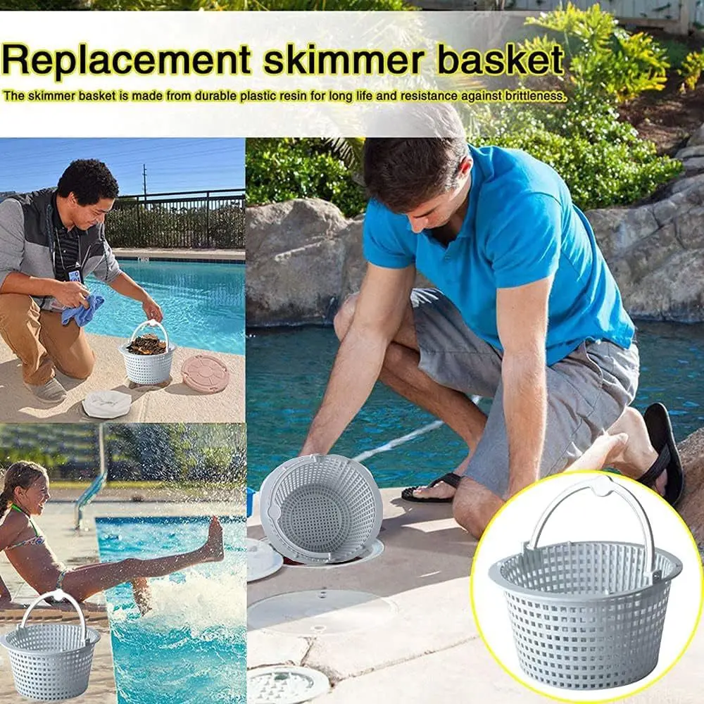 1-5PCS for Hayward SP1091LX SP1091WM SPX1091C Basket Above Ground Pool Skimmer Basket with Handle Pool Cleaning Tool Accessories