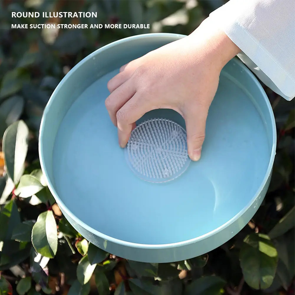 3-10PCS Plastic Flower Arranging Tool Round Ikebana Kenzan Flower Frog Suction Cup Art Fixed Rubber Base Holder Floral Decor Pot