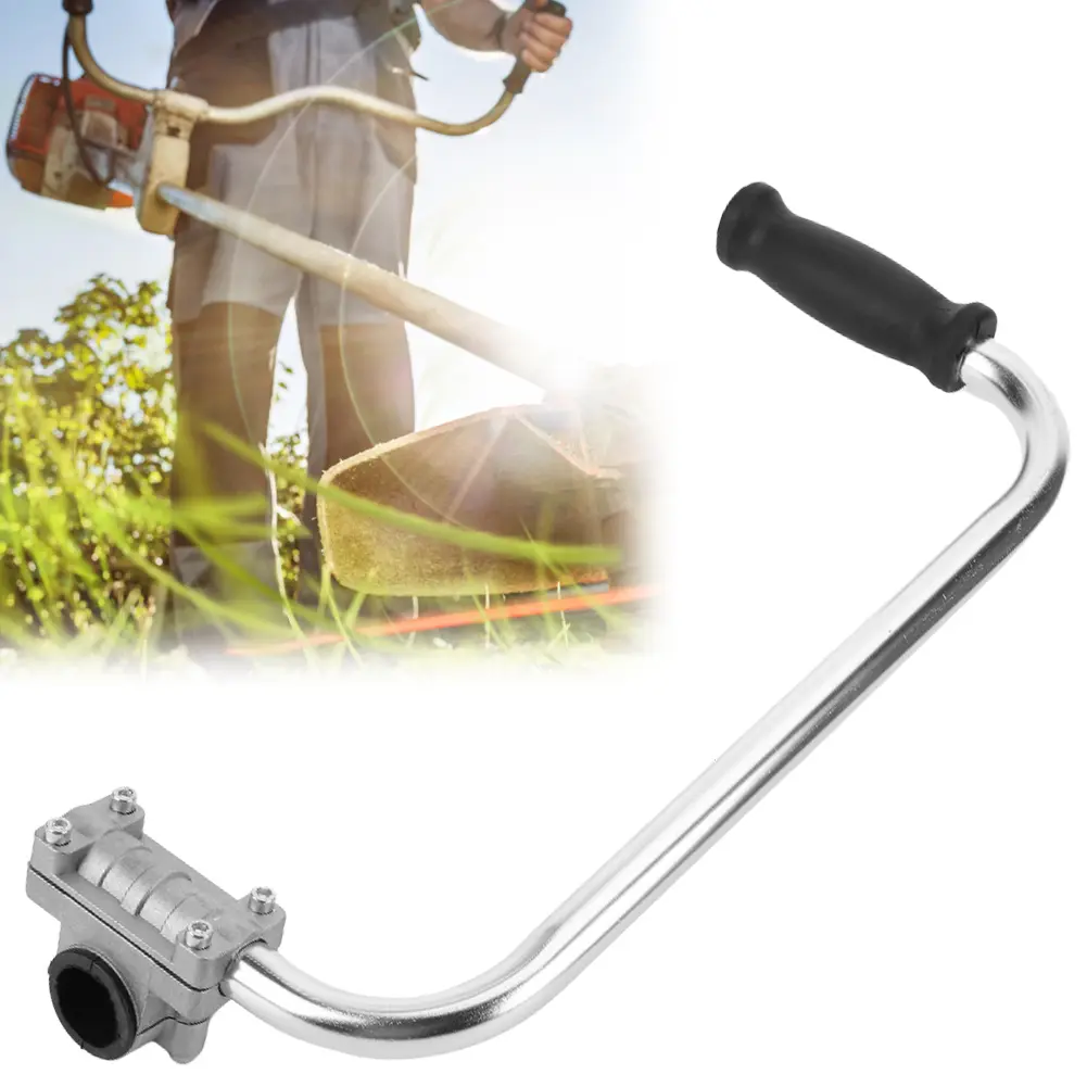 Weed Eater Handle Extension Ergonomic Non-slip Lawn Trimmer Handle Grip Stainless Steel for Lawn Care Landscaping Yard Trimming