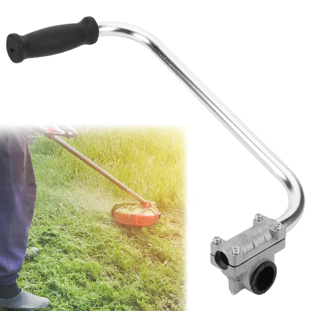 Weed Eater Handle Extension Ergonomic Non-slip Lawn Trimmer Handle Grip Stainless Steel for Lawn Care Landscaping Yard Trimming