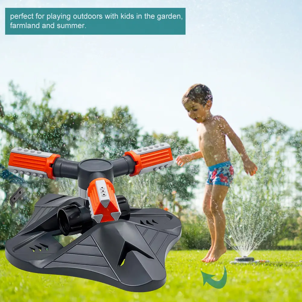 Garden Sprinkler Automatic 360 Degree Rotating Water Sprayer 3 Fork Irrigation Lawn Sprinkler for Agriculture Irrigation