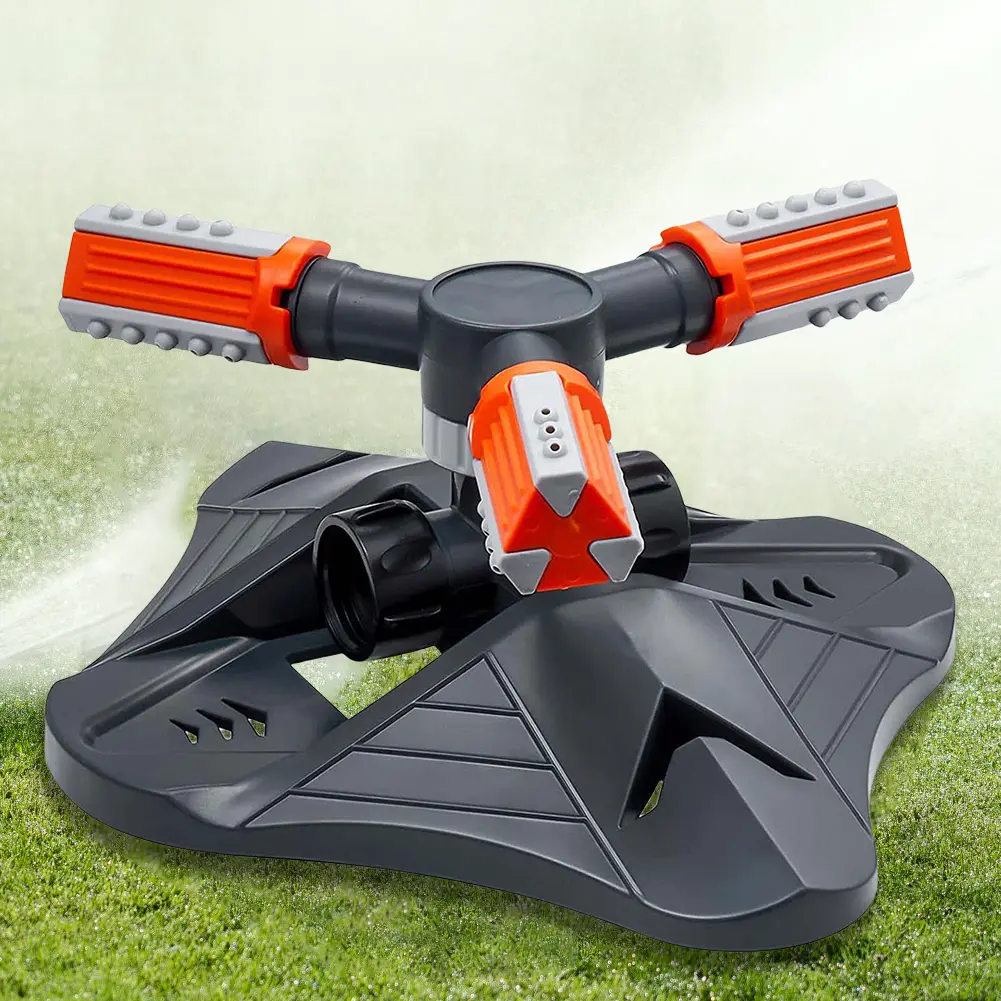 Garden Sprinkler Automatic 360 Degree Rotating Water Sprayer 3 Fork Irrigation Lawn Sprinkler for Agriculture Irrigation