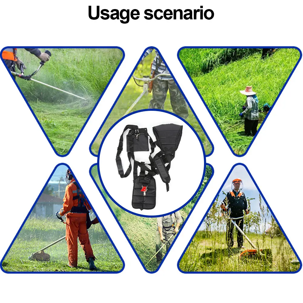 Lawn Mower Power Pruner Harness Strap Belt Double Trimmer Shoulder For Brush Cutter & Trimmer Garden Grass String Adjusted Band