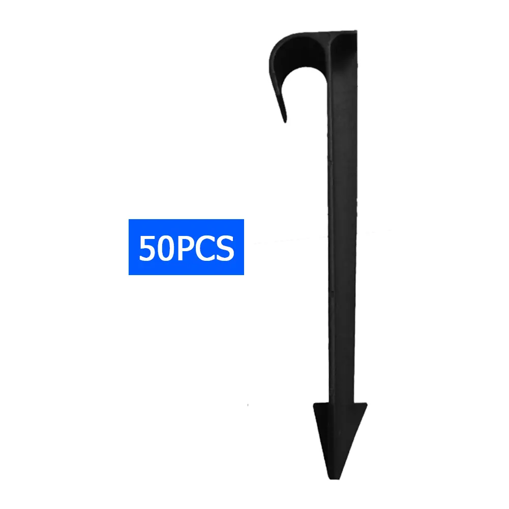 100-200PCS Garden Irrigation Hose Anchors 16mm Fixed Stakes for Hose Drip Irrigation Garden Watering Dripper Sprinkler Bracket