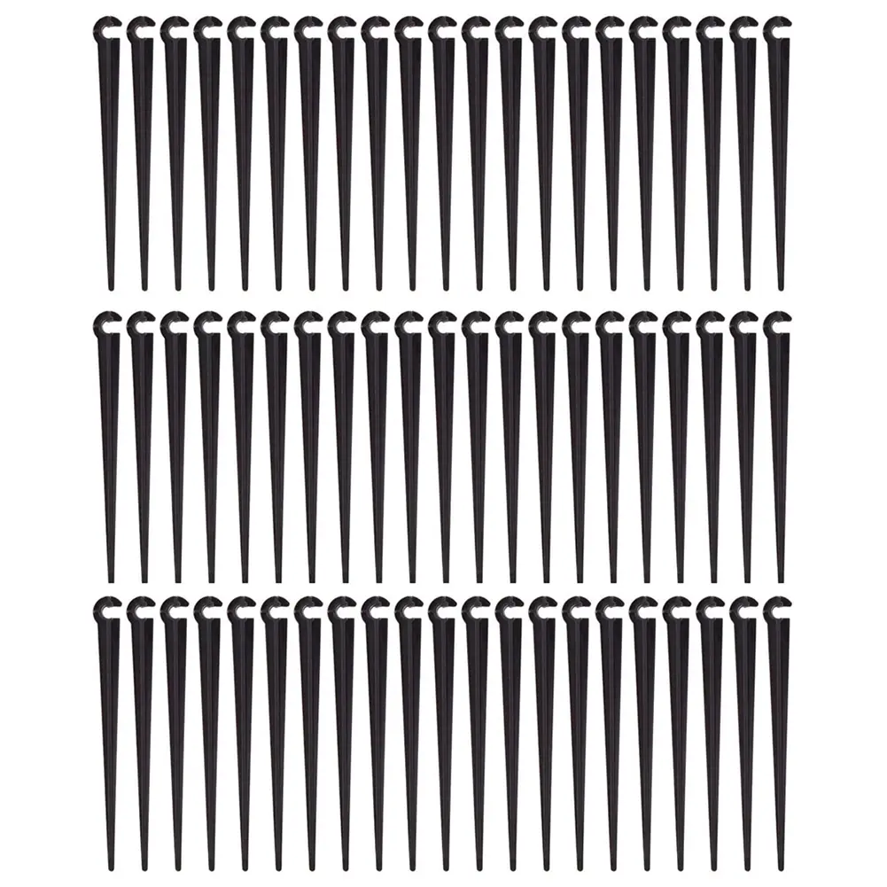 500Pcs Irrigation Drip Support Stake Tubing Hose Holder Garden Ground Rod Drip Irrigation Stem Holder for Vegetable Herbs Garden
