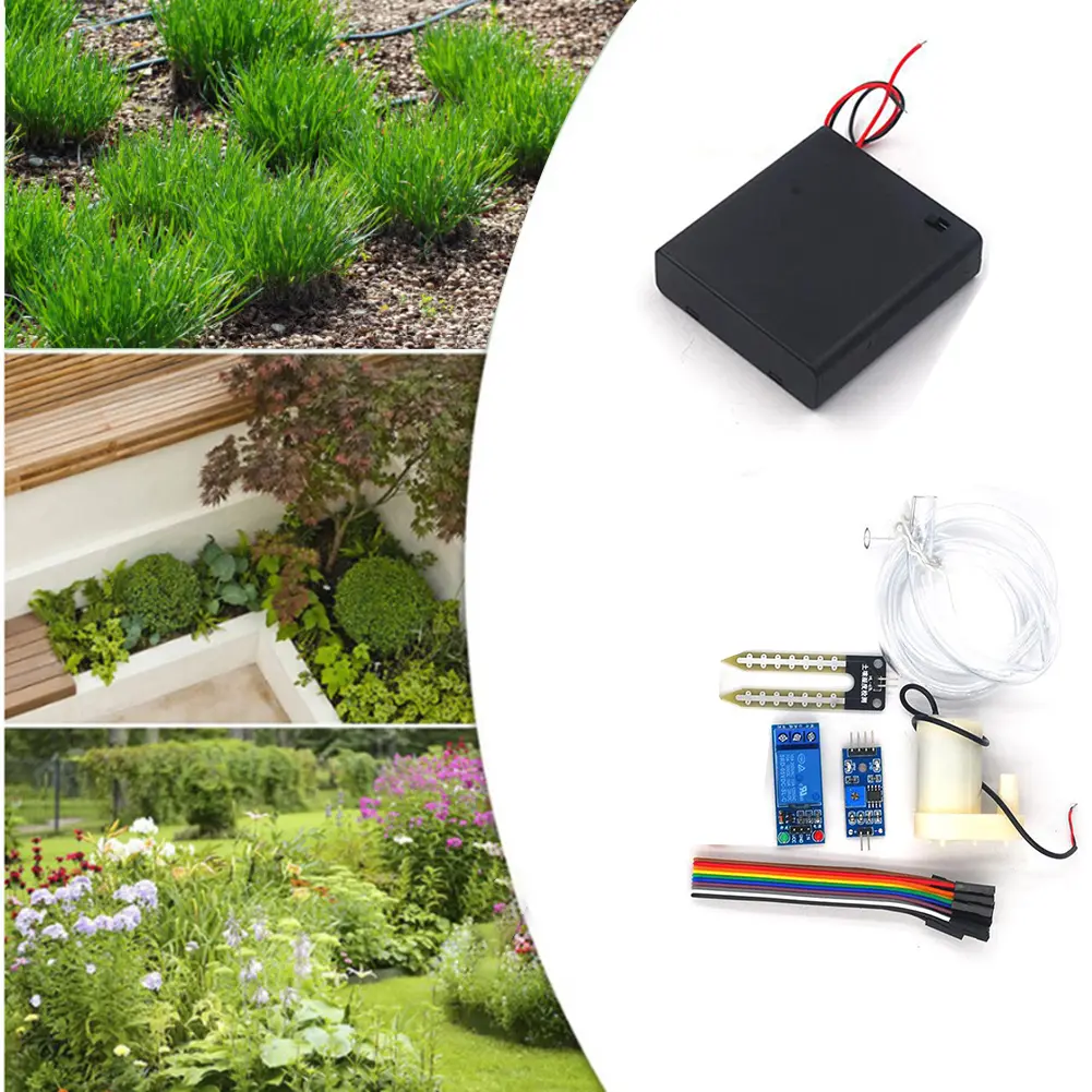 1-5Set Automatic Irrigation Module DIY Automatic Watering Kit Garden Water Pump Soil Moisture Sensor Relay Module For Arduino