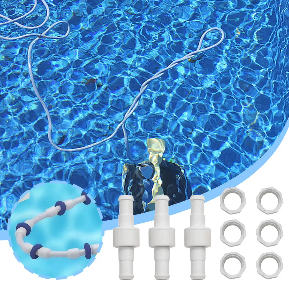 1-5Set Pool Cleaner Hose Swivel D20 and Hose Nut D15 Kit Pool Cleaner Replacement Accessories for 280 3900 Pool Cleaner