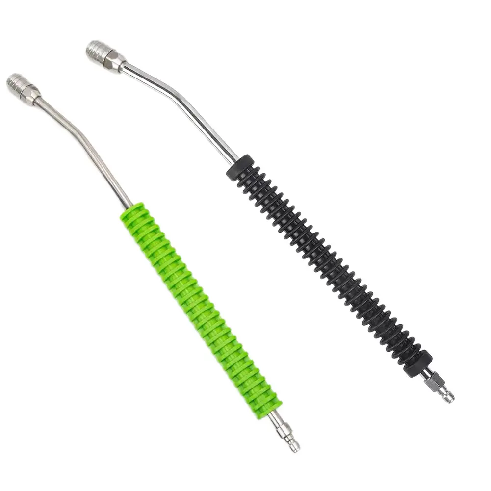 High Pressure Car Jet Washer Lance Nozzle 1/4 Quick Connect Washer Lance Extension Nozzle Stainless Steel Water Gun Extender Rod