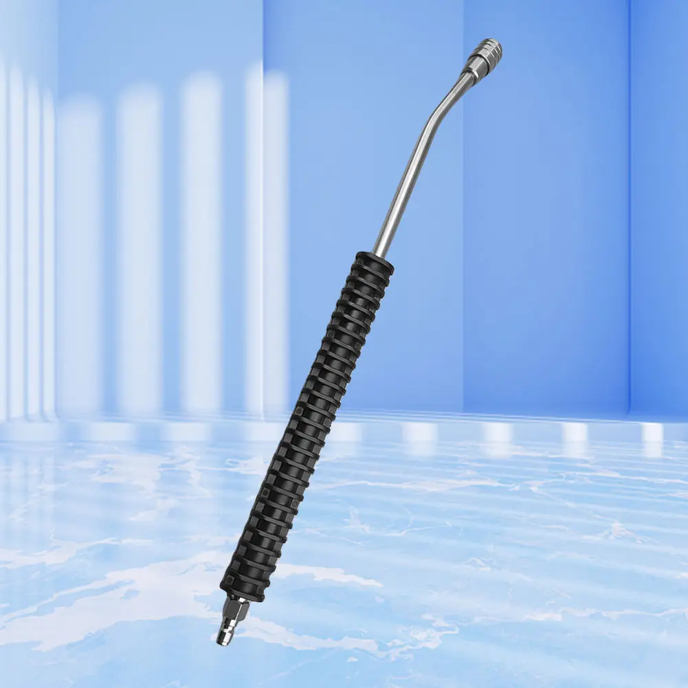 High Pressure Car Jet Washer Lance Nozzle 1/4 Quick Connect Washer Lance Extension Nozzle Stainless Steel Water Gun Extender Rod