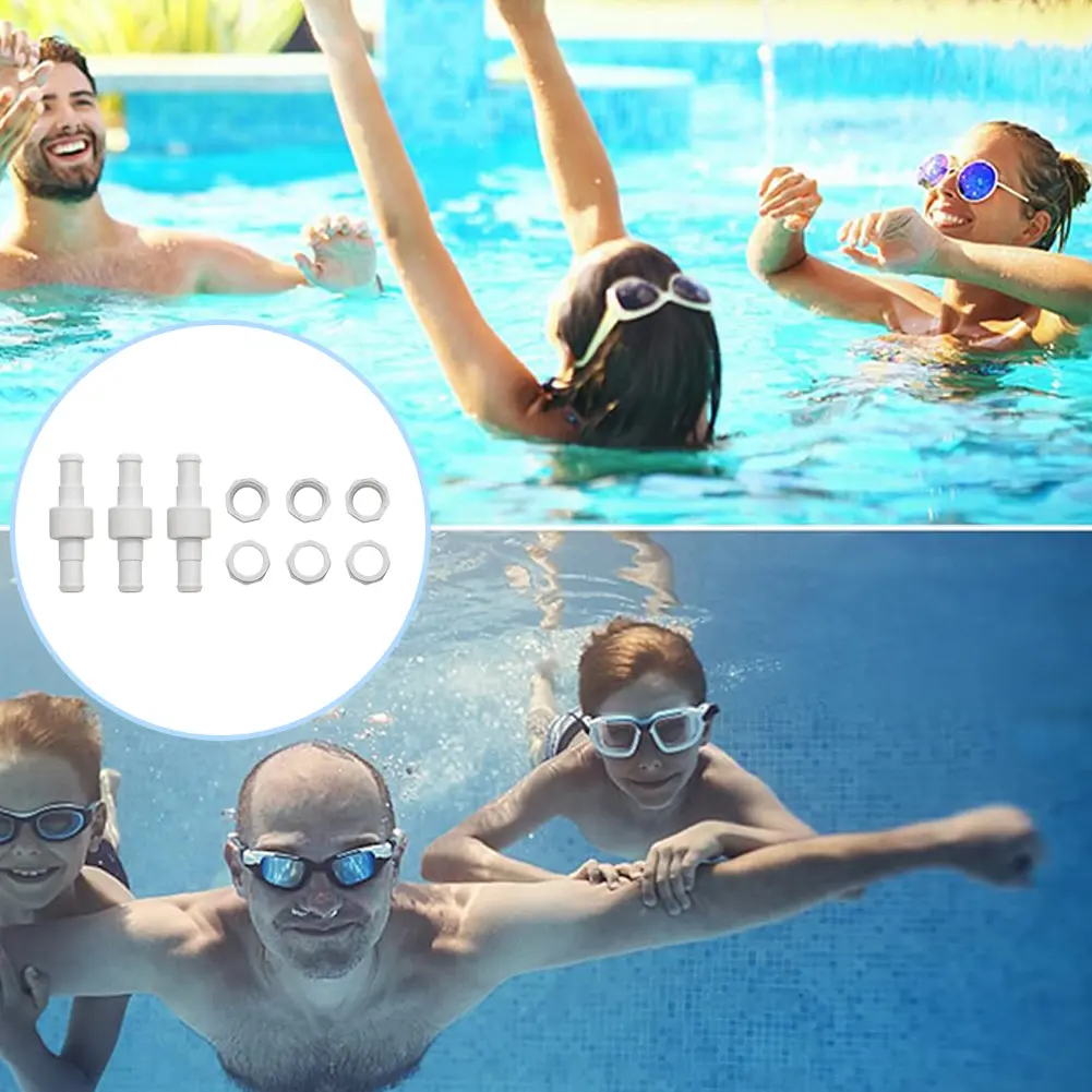 1-5Set Pool Cleaner Hose Swivel D20 and Hose Nut D15 Kit Pool Cleaner Replacement Accessories for 280 3900 Pool Cleaner