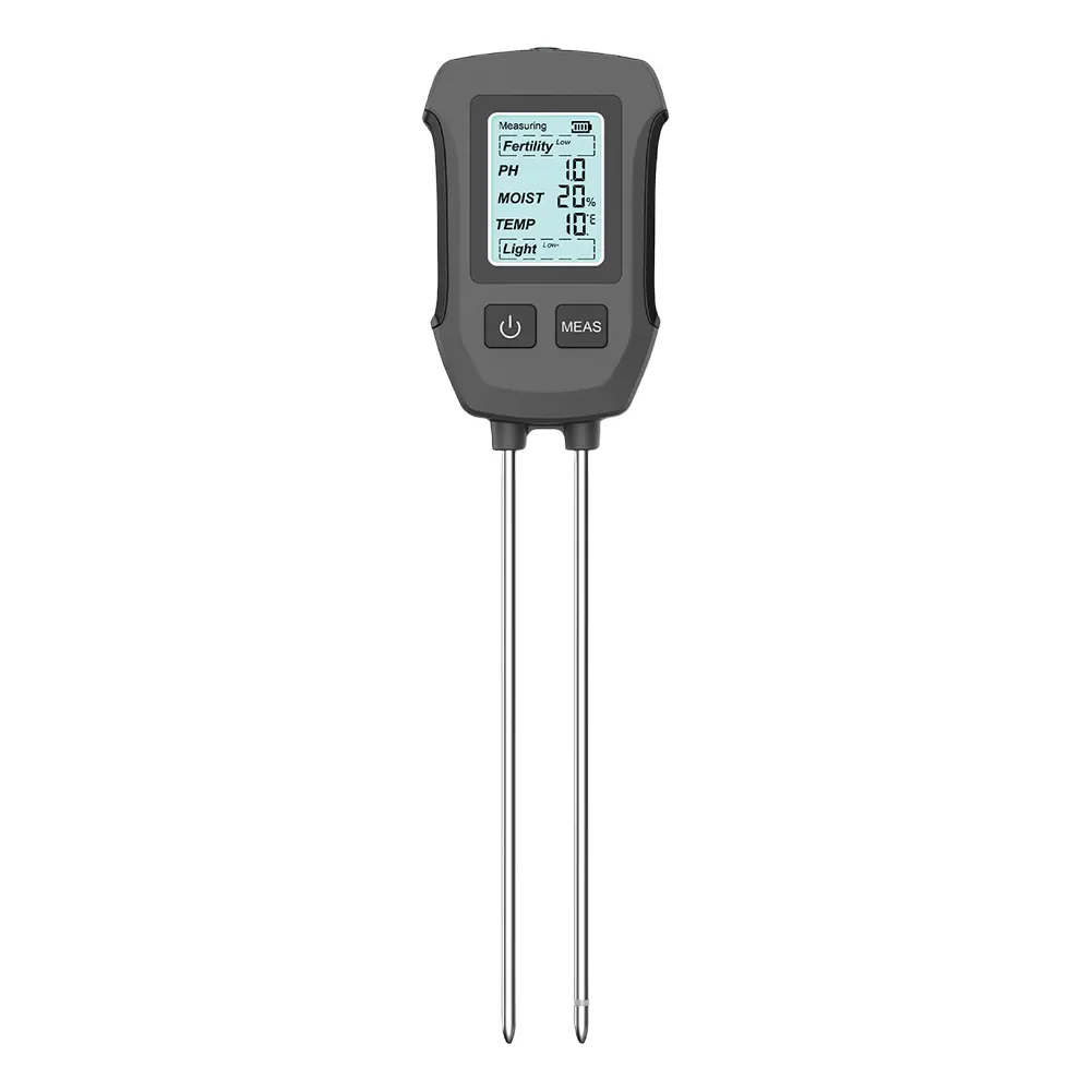 5 in 1 Digital Soil Tester Fertility/Moisture/PH/Temperature/Sunlight Meter Plant Doctor Detector for Flower Plants Garden Lawn