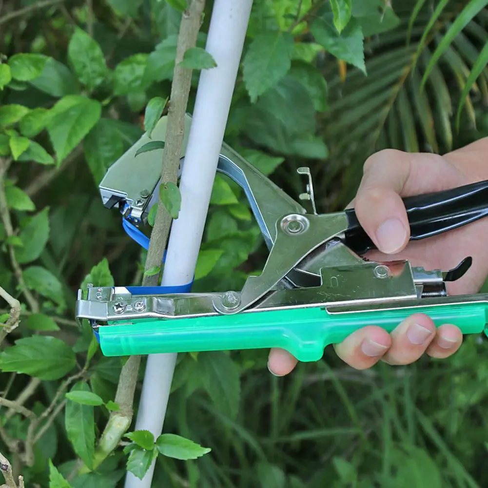 12/20PCS Plant Branch Tie Tape Hand Tying Binding Tools with 1 Box Staple For Garden Tying Machine Vegetable Fruit Tree Tapenter
