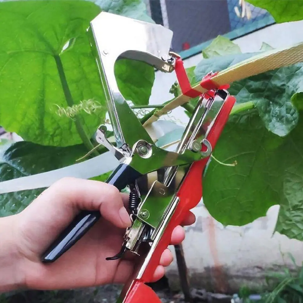 12/20PCS Plant Branch Tie Tape Hand Tying Binding Tools with 1 Box Staple For Garden Tying Machine Vegetable Fruit Tree Tapenter