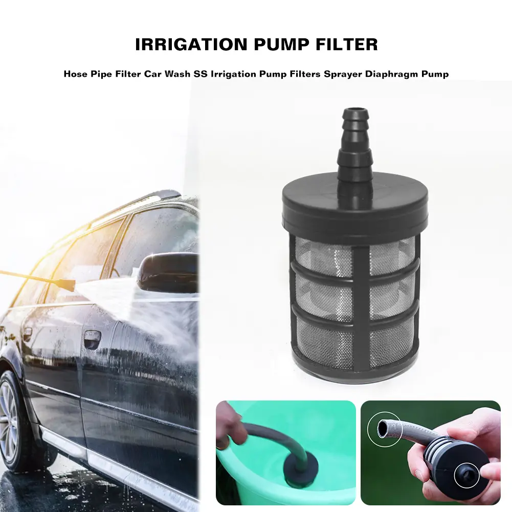 3-10PCS 9-13mm Hose Drip Irrigation Filter Metal Mesh Mesh Garden Agriculture Irrigation Filter Watering Pipe Fittings Accessory