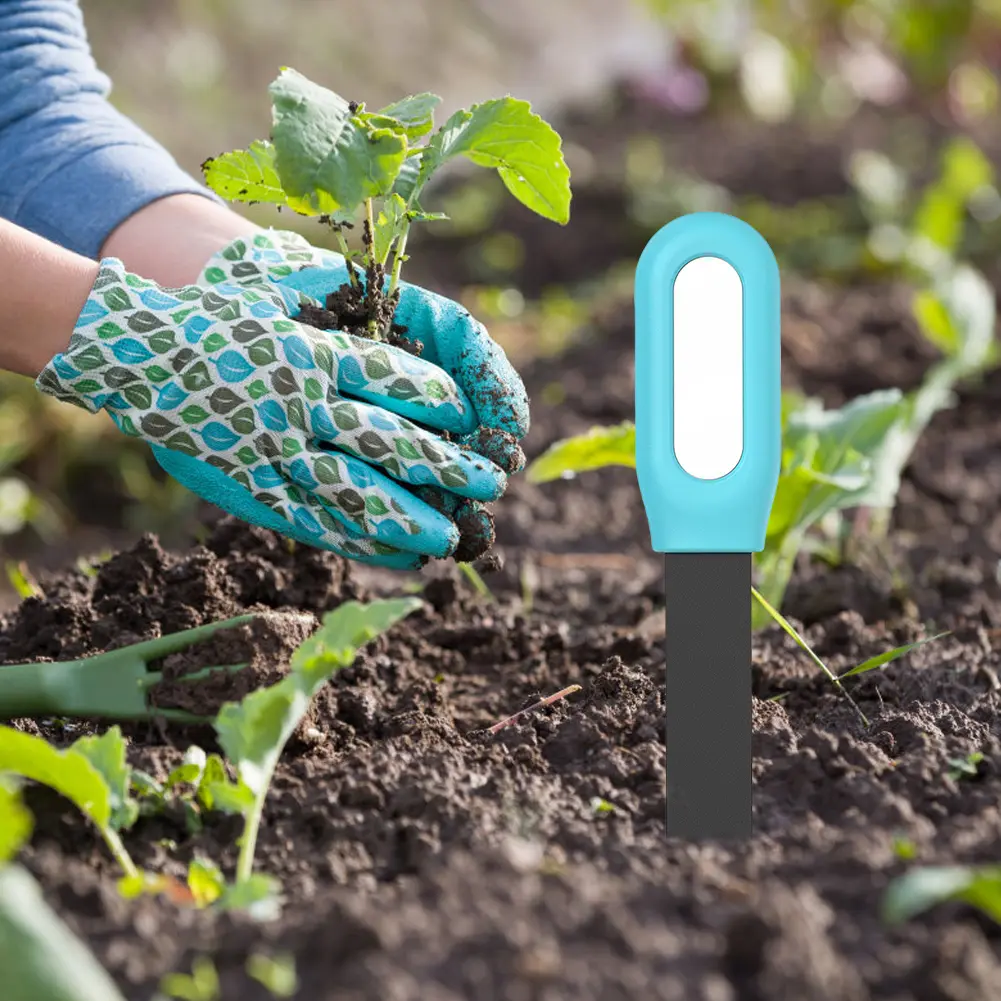 2 In 1 Wireless Soil Tester BT 4.1 Ambient Temperature Test Meter LED Plant Intelligent Measuring Instrument for Indoor Outdoor