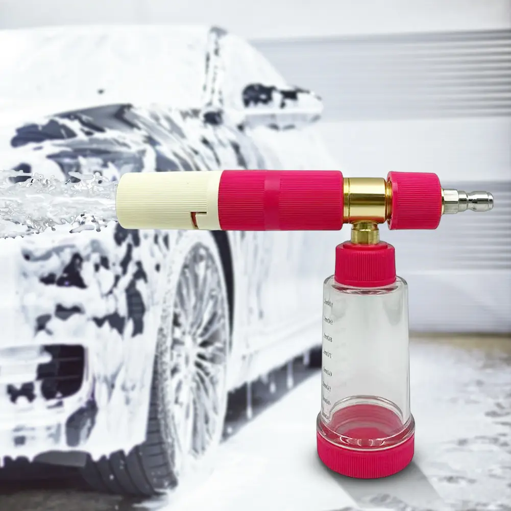 100ml Pressure Washer Gun with 1/4 Inch Quick Connector High Pressure Snow Foam Lance Adjustable for Cleaning Cars SUVs