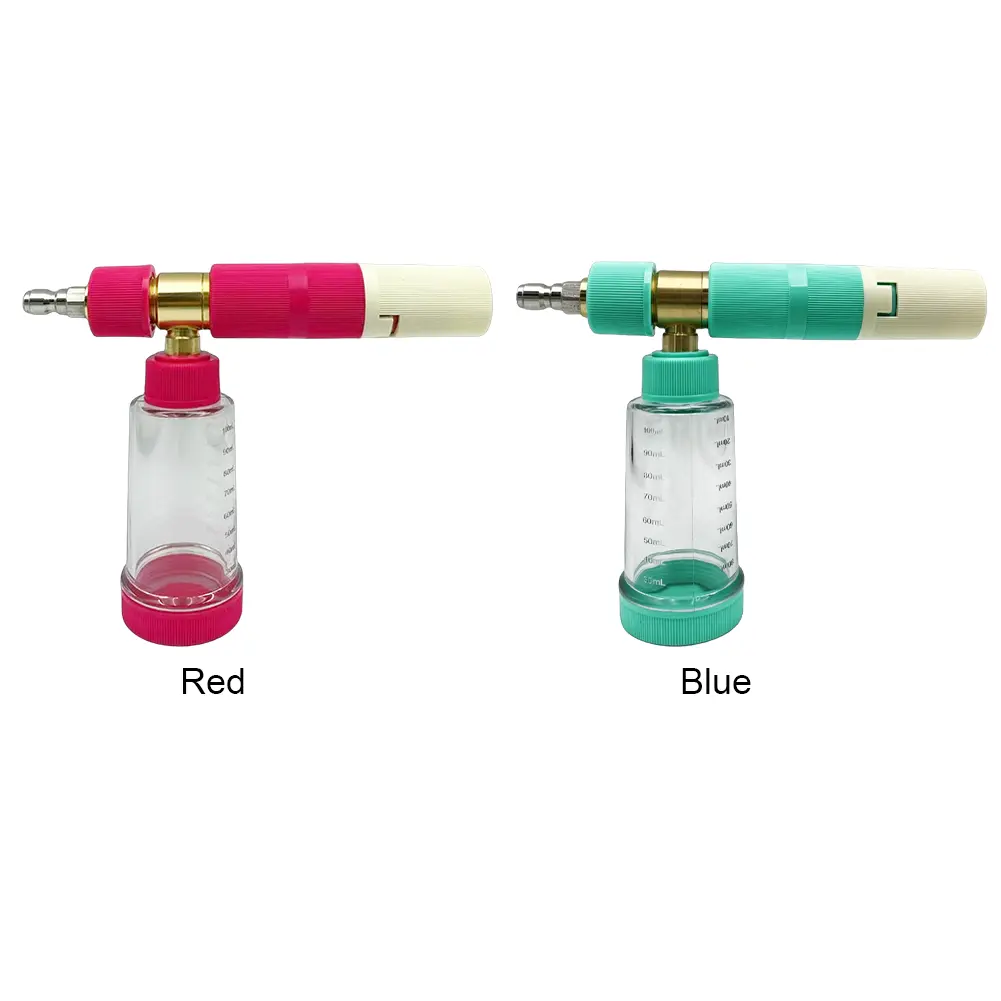 100ml Pressure Washer Gun with 1/4 Inch Quick Connector High Pressure Snow Foam Lance Adjustable for Cleaning Cars SUVs