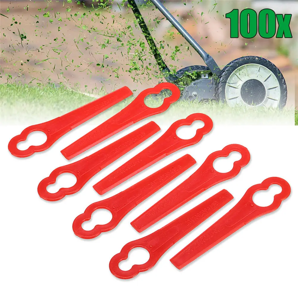 90-300PCS Plastic Cutter Blades For Electric Cordless Grass Trimmer Strimmer Tool Grass Trimmer Blades Replacement Garden Tools