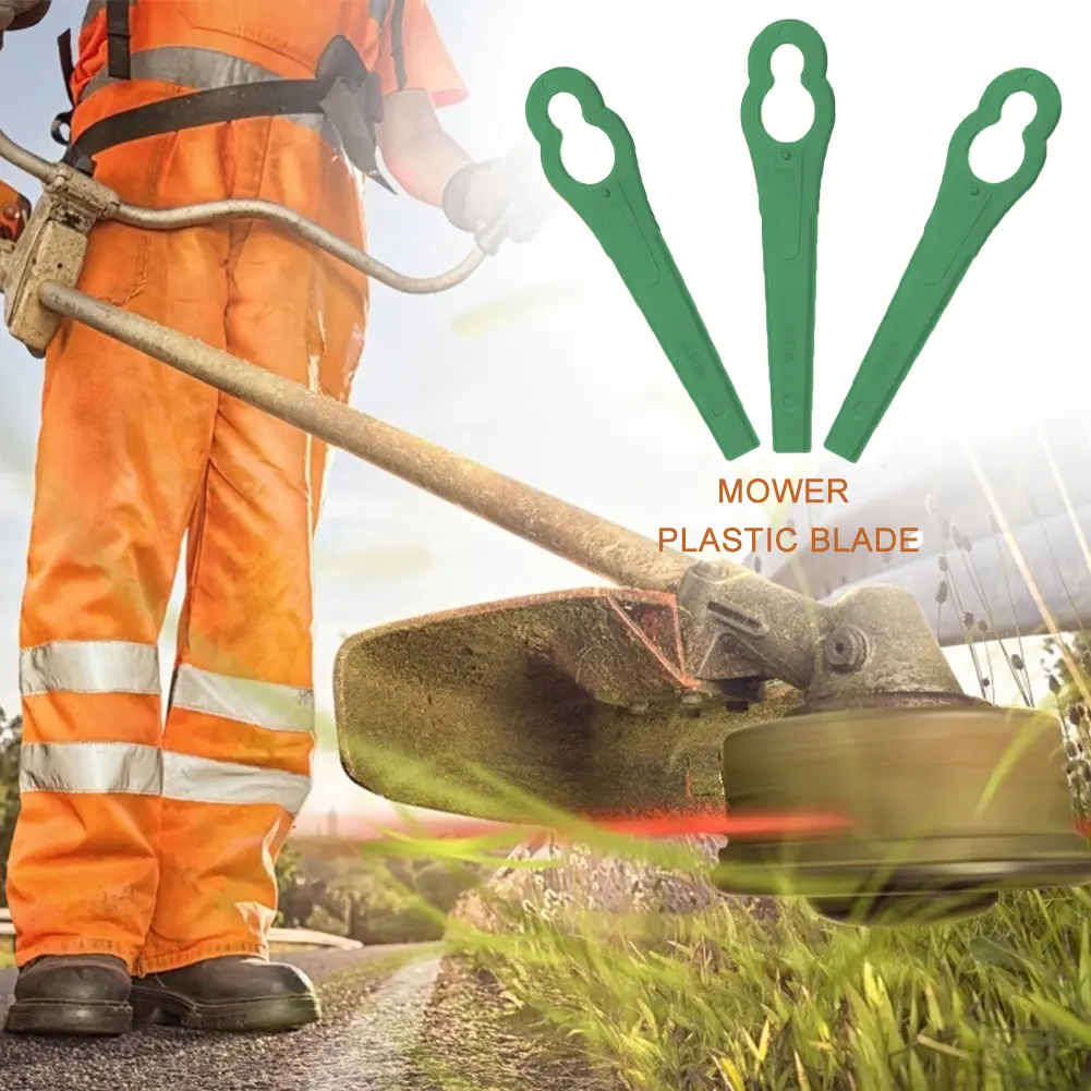 90-300PCS Plastic Cutter Blades For Electric Cordless Grass Trimmer Strimmer Tool Grass Trimmer Blades Replacement Garden Tools